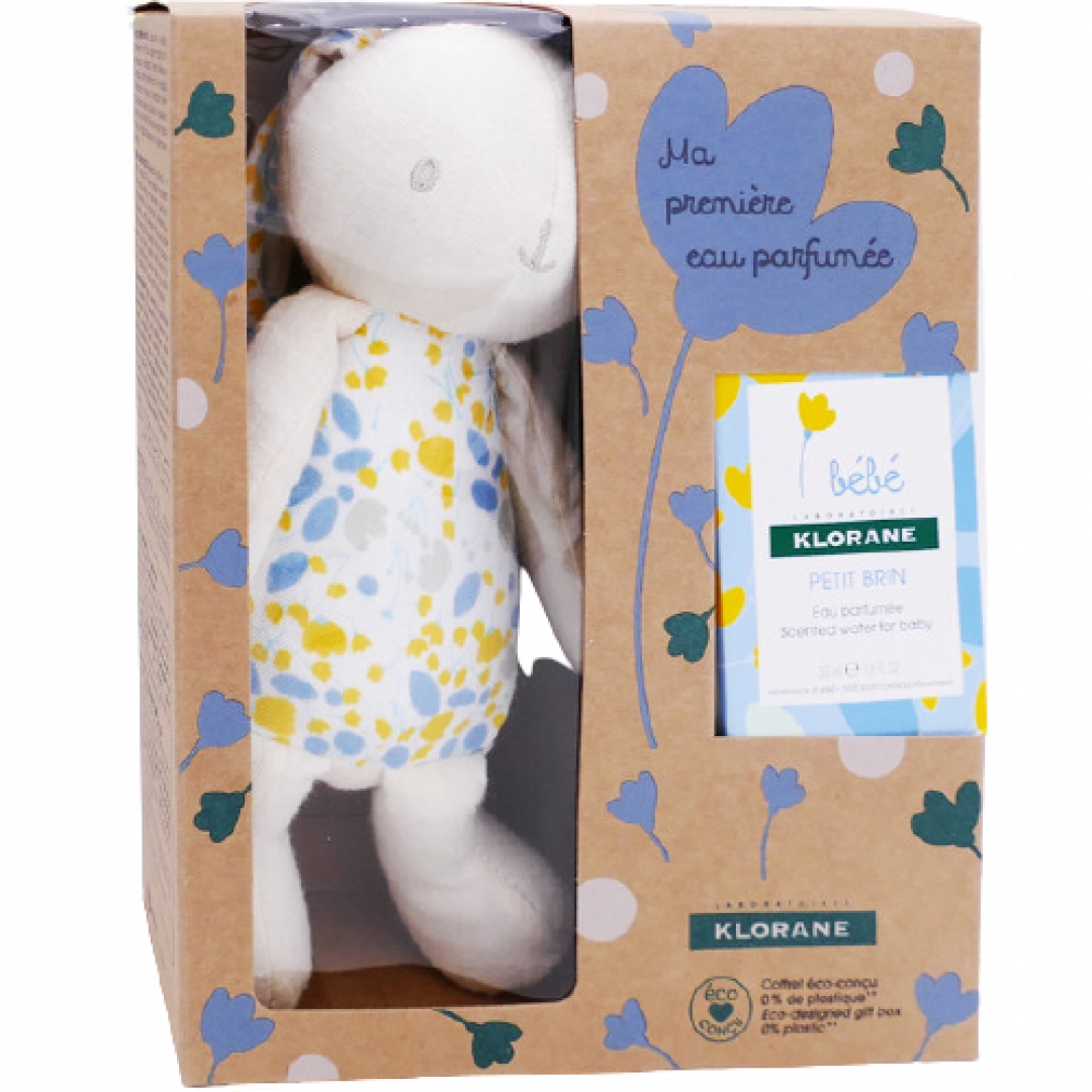 Set Nước Hoa Cho Bé Klorane Bebe Petit Brin 50ml (Tặng kèm thỏ bông siêu cute)