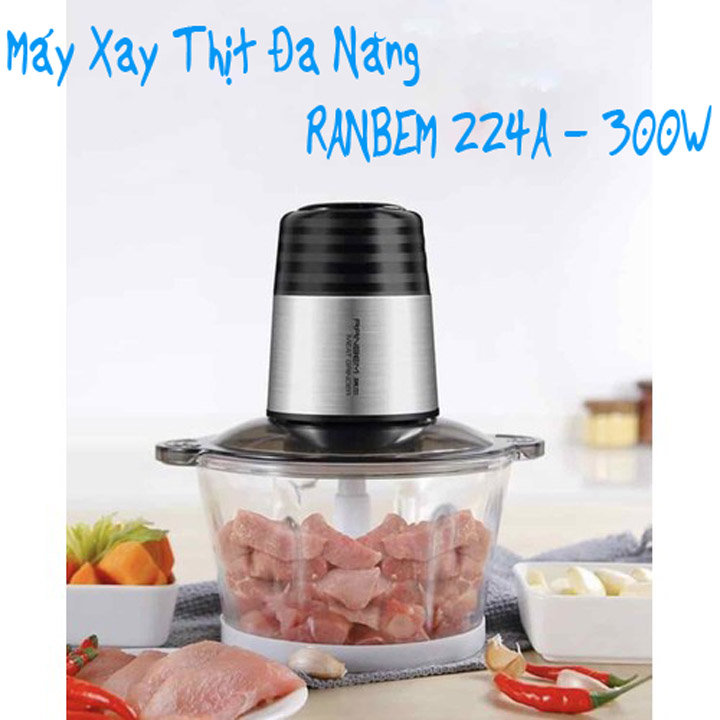 [HCM]Máy xay thịt rau củ hạt... đa năng RANBEM 224A-300W