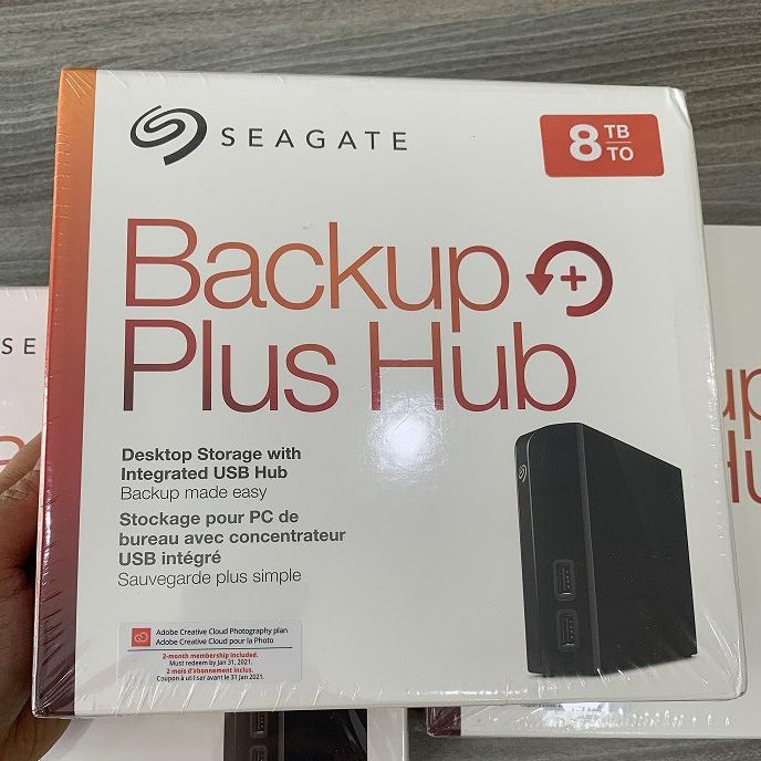 [HCM][Trả góp 0%]Ổ Cứng Di Động Seagate Backup Plus Hub 8TB - KCD