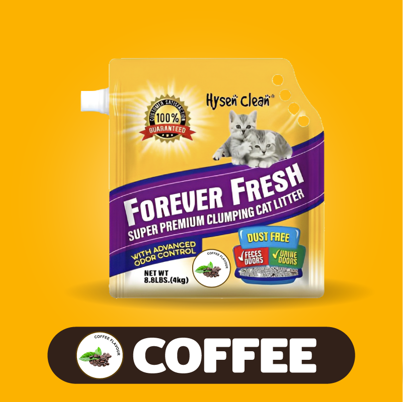 Cát Mèo Đất Sét Đá Khoáng Núi Lửa Hysen Clean 4kg