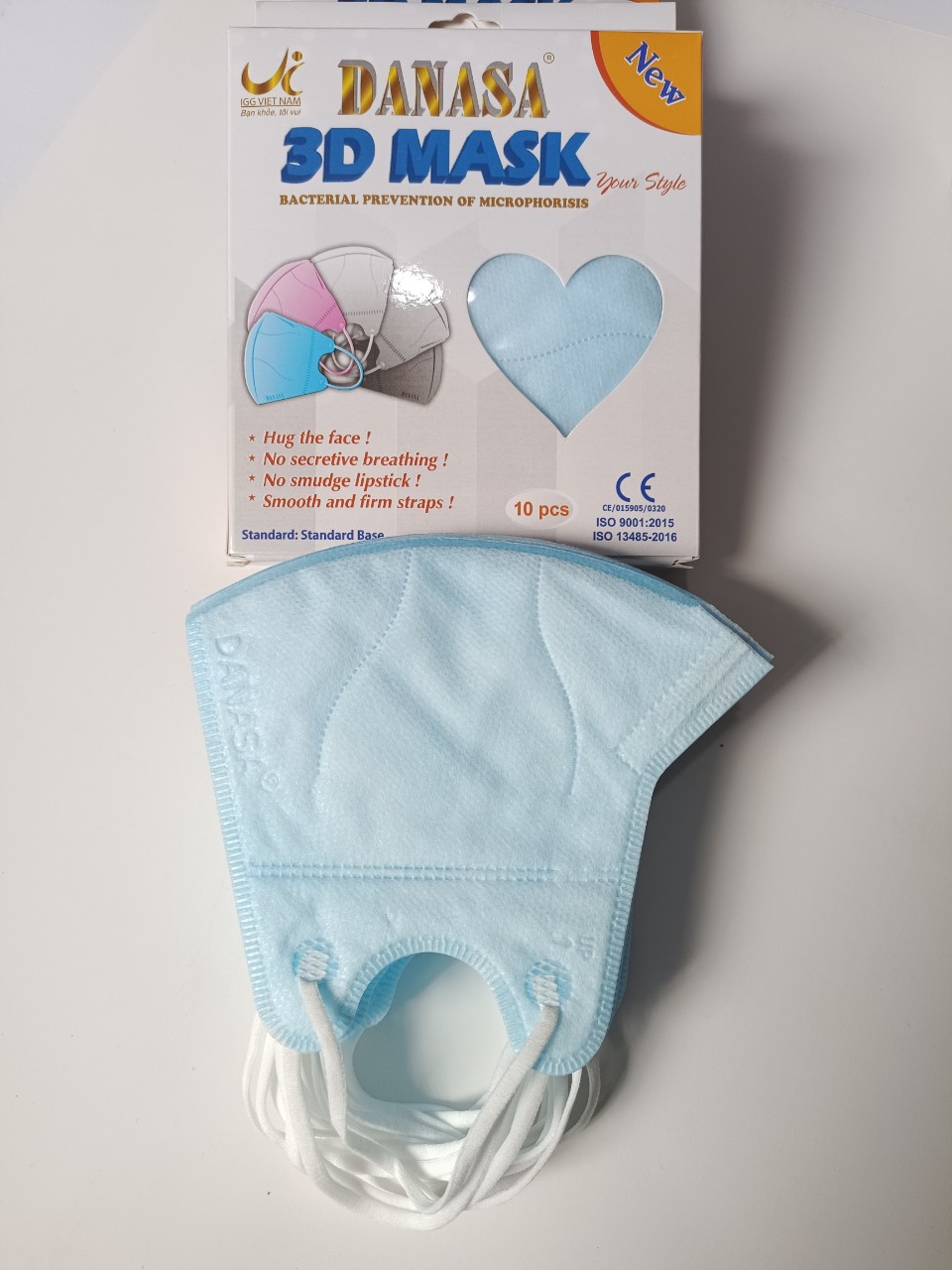[HCM]Khẩu trang 3D người lớn Danasa ( Hộp 10 cái)