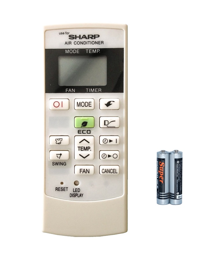 Remote Điều Khiển Máy Lạnh SHARP Điều Hòa CRMC-A880JBEZ Kèm Pin