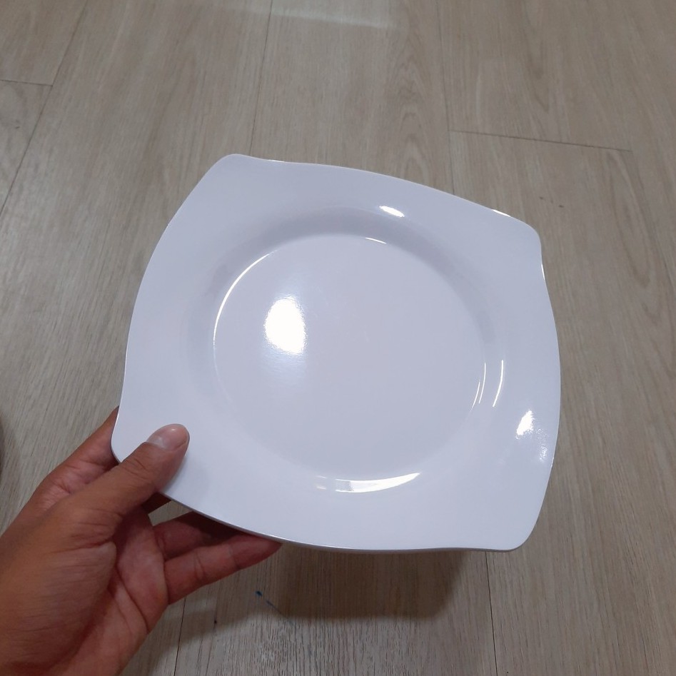 Đĩa Nhựa Melamine Màu Trắng
