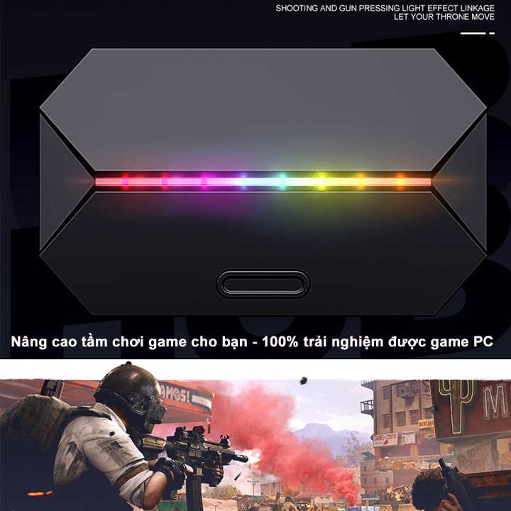 FREEWOLF G6 hỗ trợ chơi game PUBG Mobile cho Android, IOS, iPad như PC