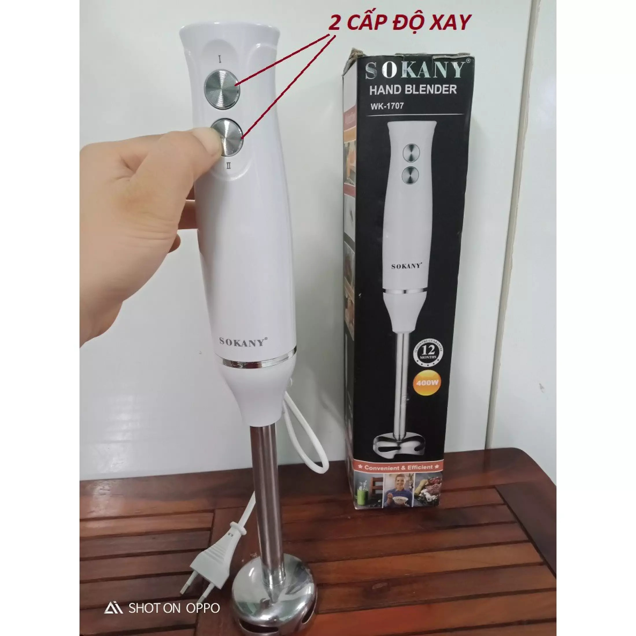 [ SALE SẬP SÀN - GIẢM GIÁ 50% ] MÁY XAY THỰC PHẨM CẦM TAY SOKANY WK-1707  CÔNG SUẤT CỰC MẠNH 400W 2 TỐC ĐỘ, NHỎ GỌN TIỆN DỤNG CÔNG SUẤT MẠNH MẼ TIÊU CHUẨN HÀN QUỐC.BẢO HÀNH 1 ĐỔI 1 LAZ POLICE