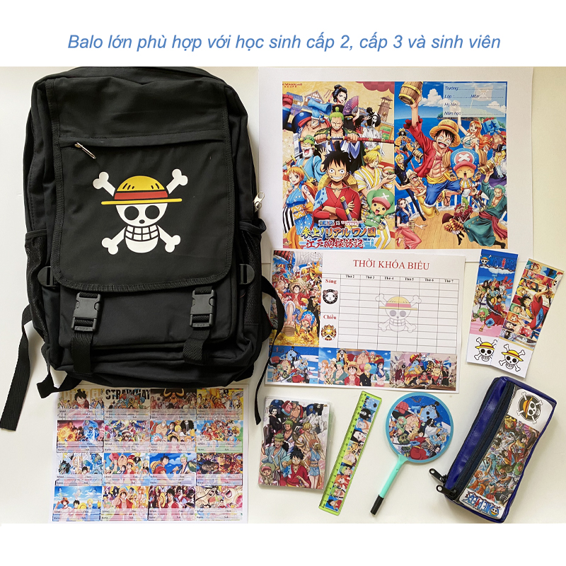 Combo đồ dùng học tập One piece (10 món)