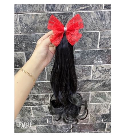 [HCM]Kẹp tóc nơ xoăn dài cho bé