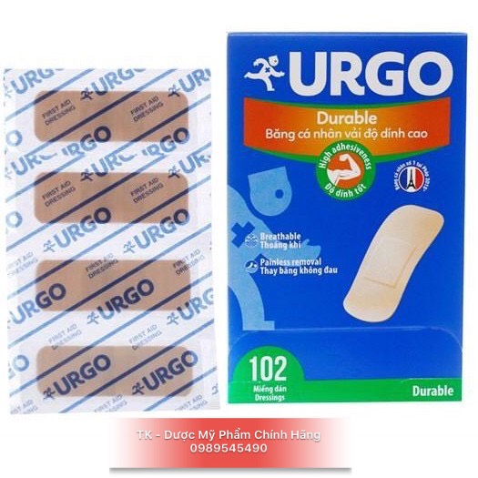 URGO - Băng Dính Cá Nhân - Hộp 102 miếng