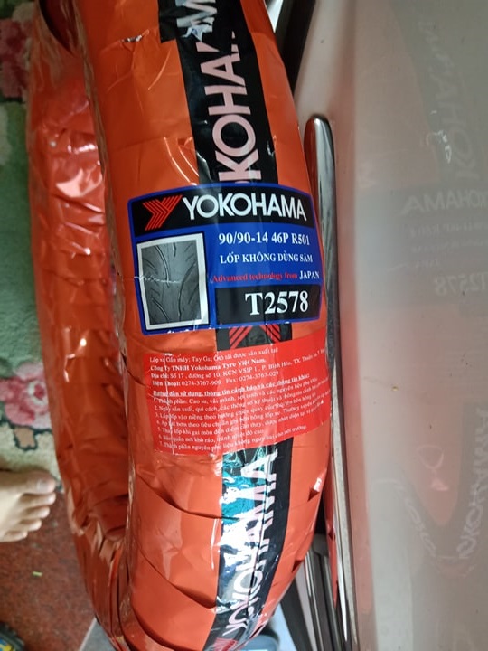 Lốp xe máy YOKOHAMA 90/90-14