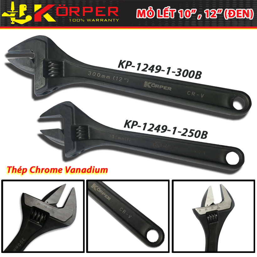 Mỏ Lết Đen 300mm Korper
