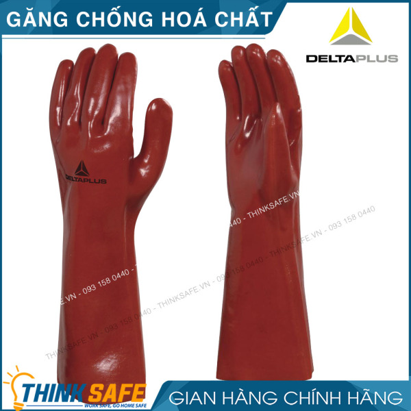 Bảng giá Găng tay chống hóa chất Deltaplus BASF PVCC400  bao tay chống xăng dầu, chống hóa chất - Bao tay chống mài mòn bảo vệ cả cánh tay - Bảo hộ Thinksafe