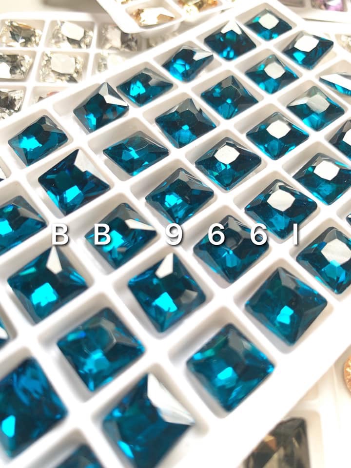 20 Viên Đá khối Vuông lớn trang trí móng nail