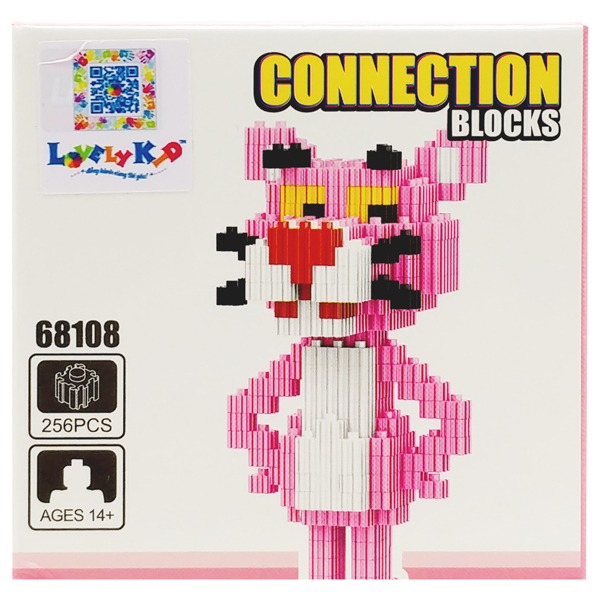 Đồ Chơi Lắp Ráp Mô Hình Nhân Vật Pink Panther - LinkGo 68108 256 Mảnh Ghép