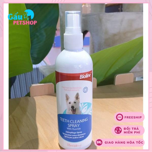 Xịt thơm miệng Bioline cho chó 175ml
