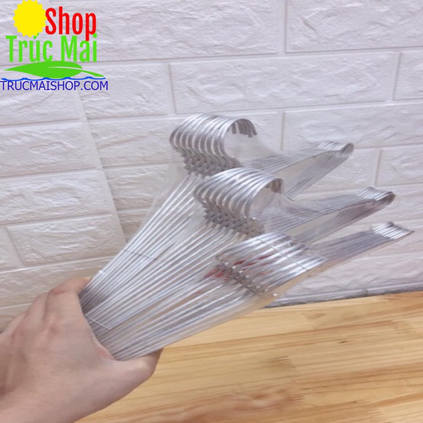 10 chiếc móc nhôm treo quần áo size 40cm