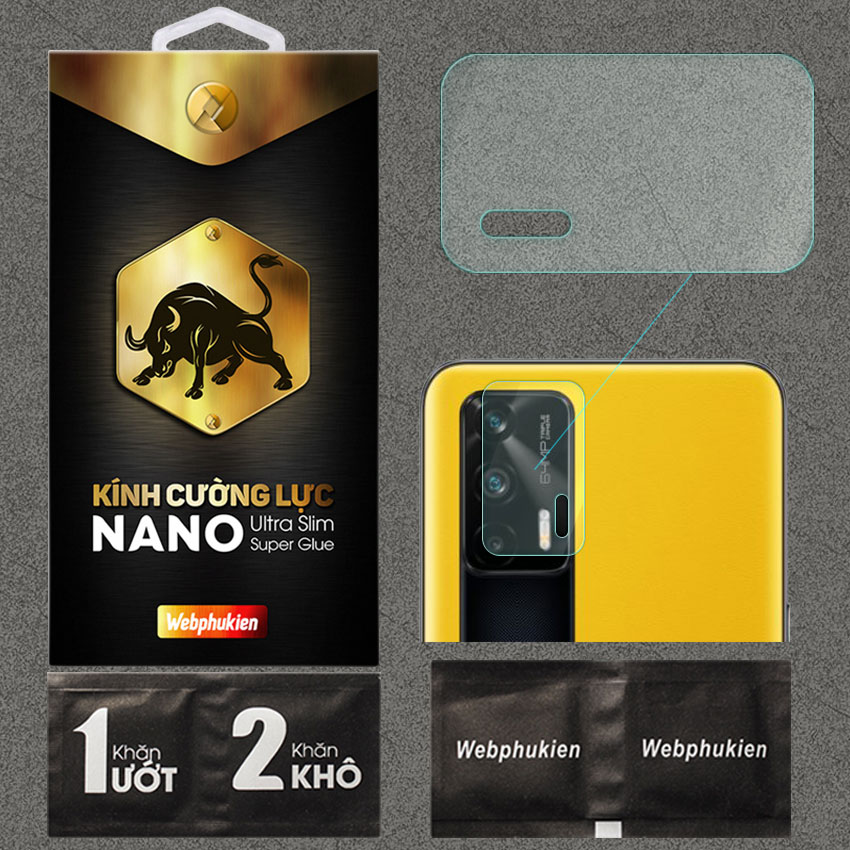 Kính cường lực Camera cho Realme GT hiệu Webphukien (Trong suốt)