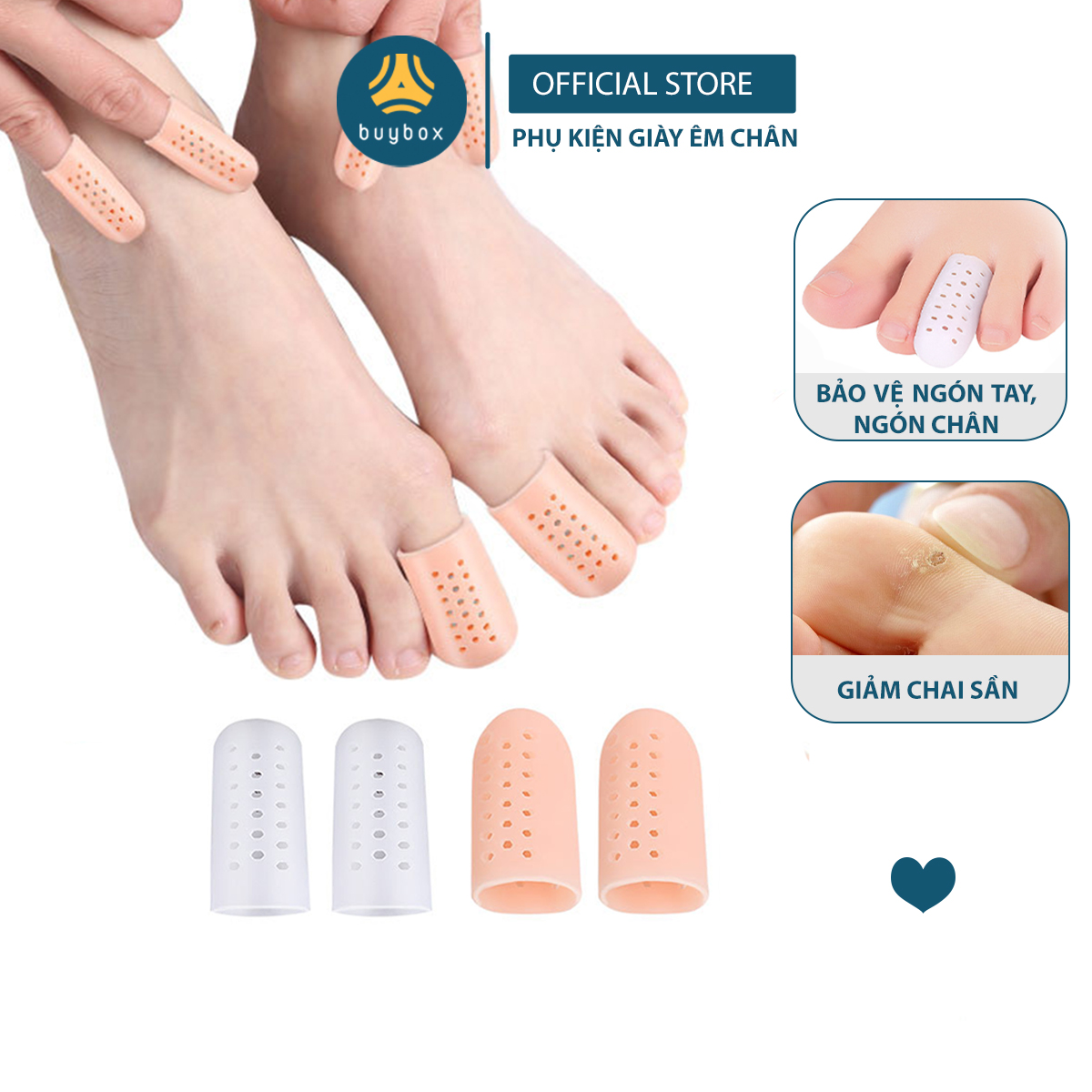 Silicone bọc ngón chân cái bảo vệ ngón chân, móng chân khi mang giày