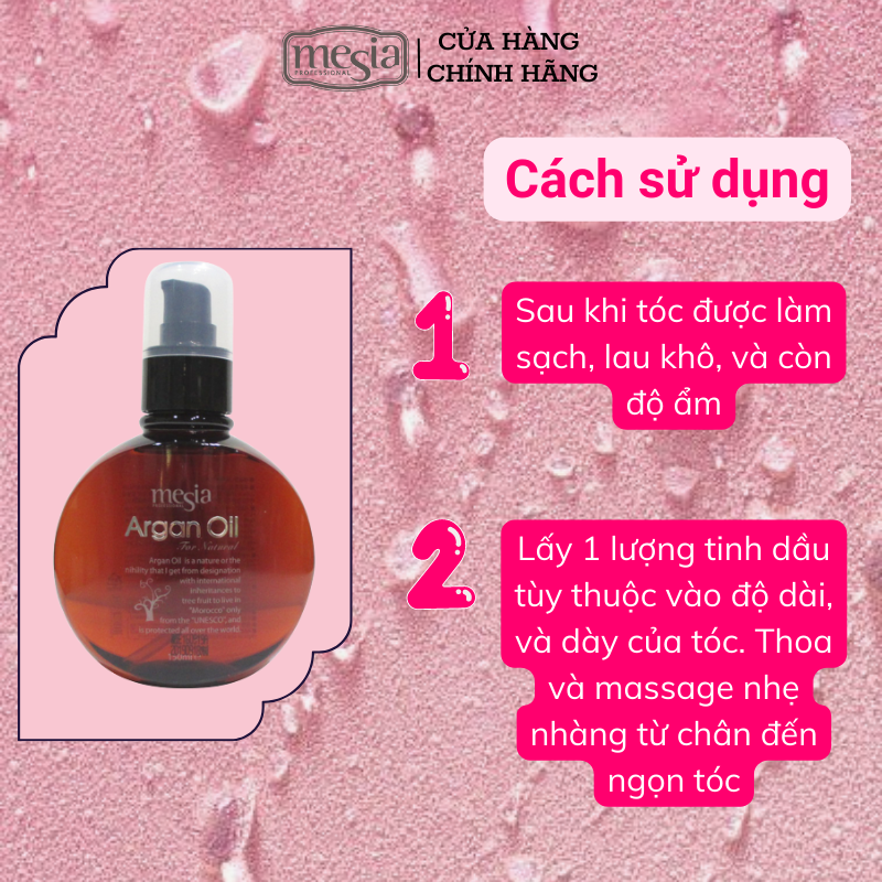Tinh dầu dưỡng tóc Mesia Argan Oil 150ml