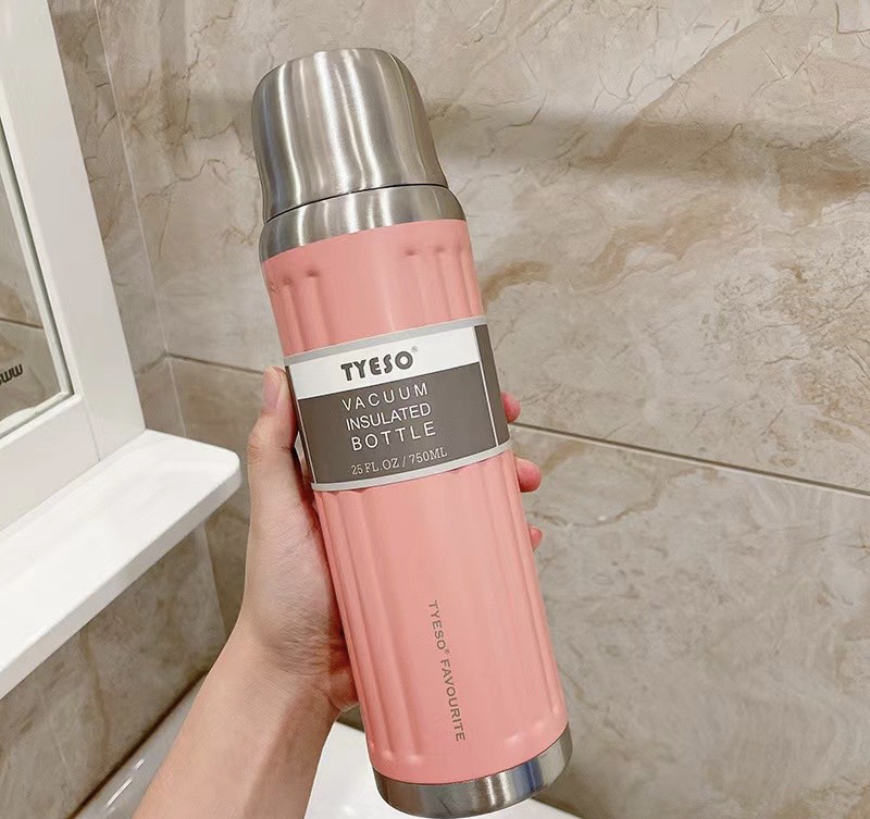 BÌNH GIỮ NHIỆT TYESO NẮP INOX 750ML