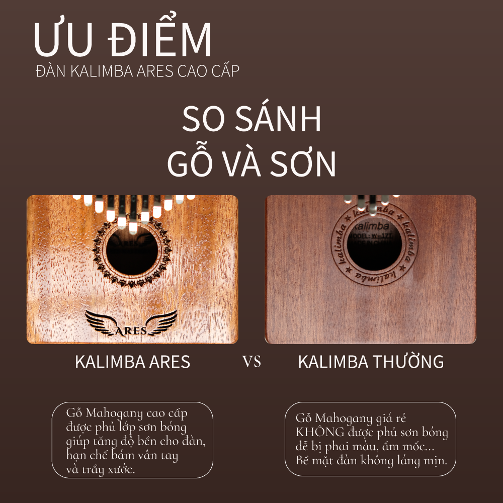 Đàn Kalimba ARES Cao Cấp