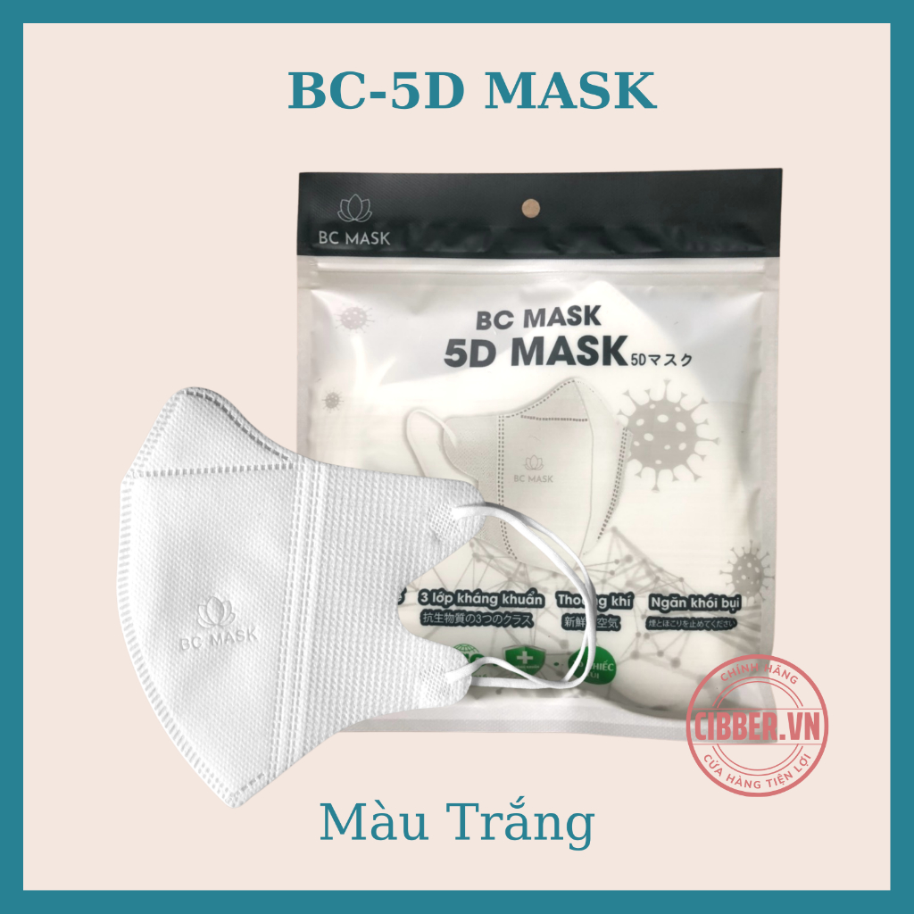 Khẩu trang 5d mask 1 gói 10 chiếc)