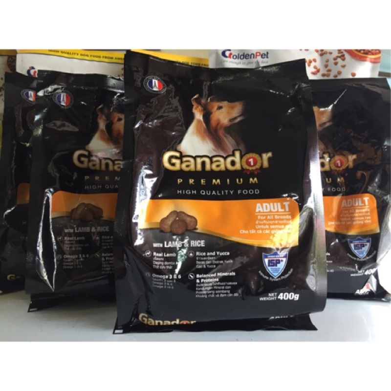 [HCM]Combo 5 gói thức ăn cho chó trưởng thành Ganador Adult 400g.