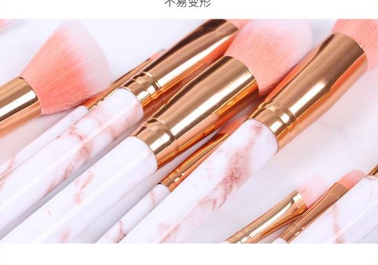 Bộ Cọ Trang Điểm 10 Cây vân đá cao cấp ronshadow