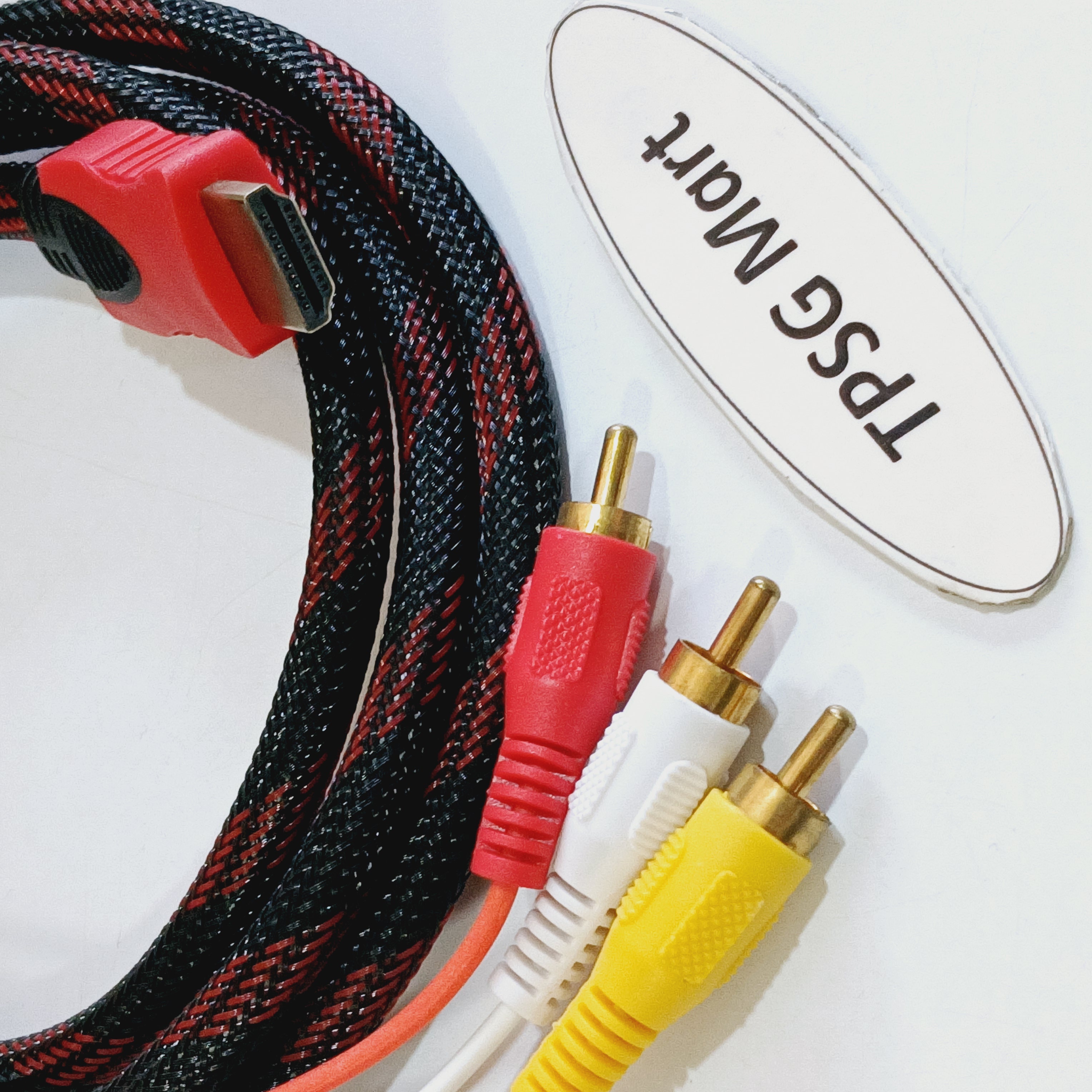 Đầu HDMI ra 3 AV (Cái) / Cáp HDMI ra 3 AV (Đực) 1.5m / (Chuẩn 3AV - 3RCA - RGB)