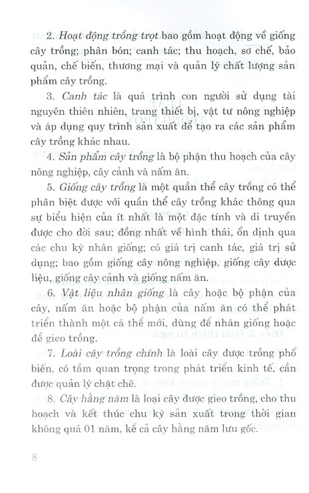 Luật Trồng Trọt