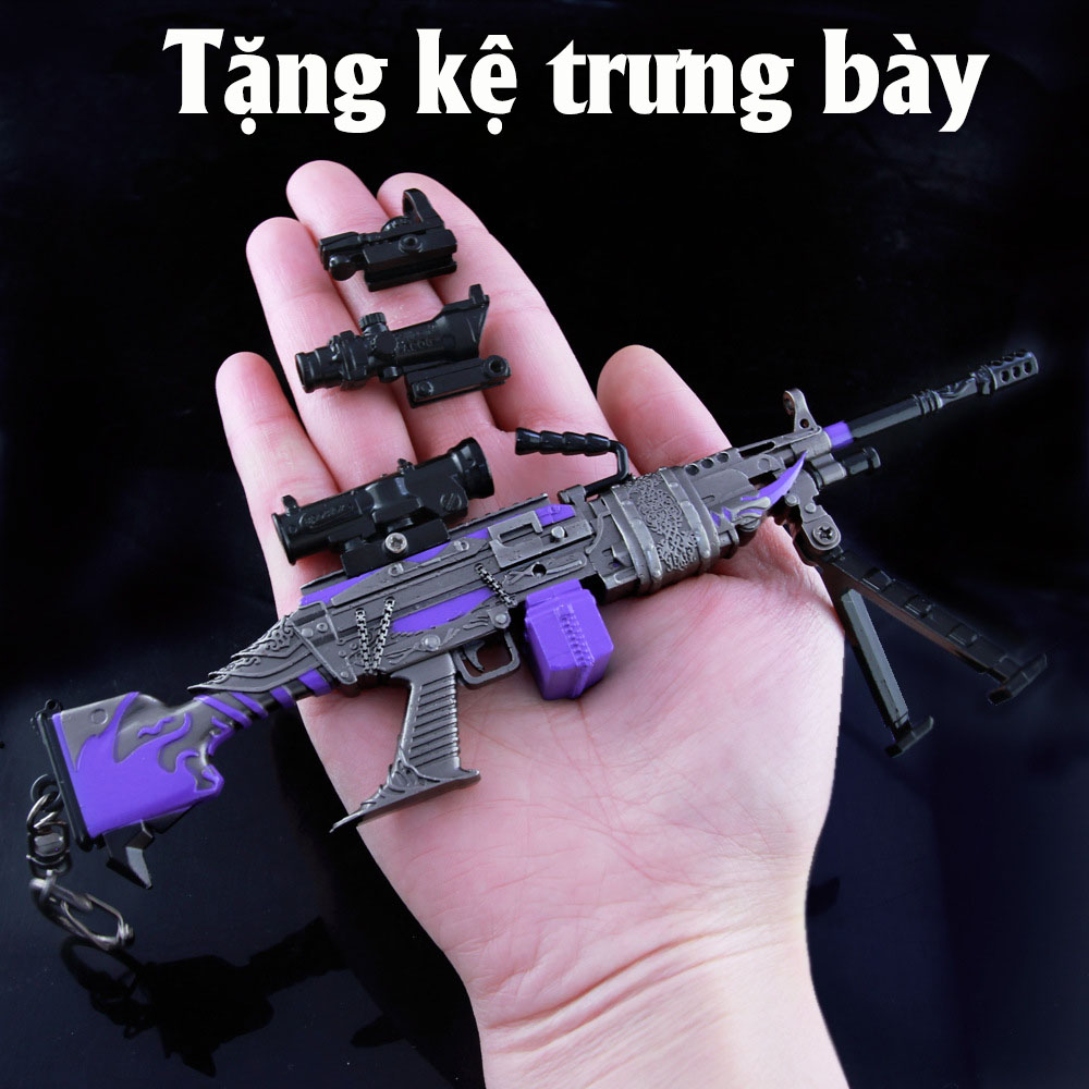 Mô Hình PUBG Kim Loại M249 Collector 3 Scope