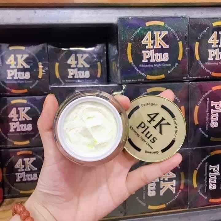 Kem Dưỡng Trắng Da Ban Đêm 4K PLUS Thái Lan