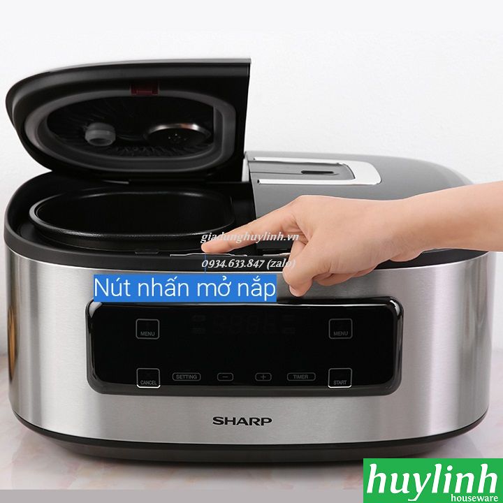 [HCM]Nồi cơm điện tử 2 ngăn Sharp KN-TC50VN - 1.8 lít