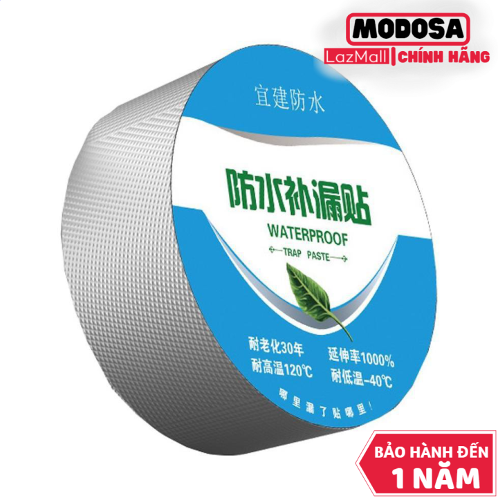 Cuộn Băng Keo Dán Modosa Siêu Dính Chống Thấm Dột [10Cm X 5M] Loại Lớn