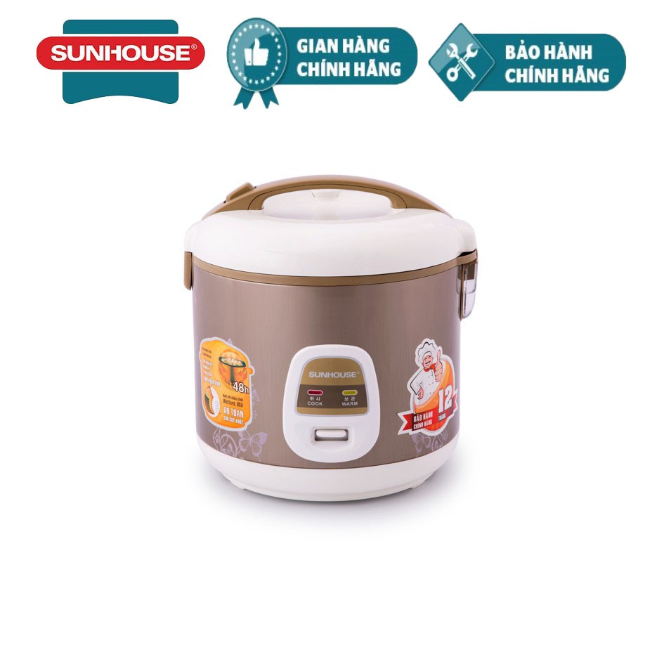 Nồi Cơm Điện Sunhouse SHD8616 1.8L (vàng)