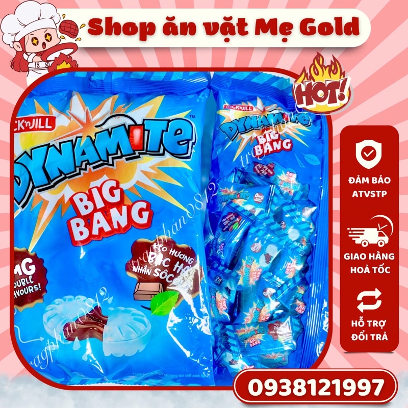 Kẹo Dynamite Big Bang, kẹo cứng hương bạc hà nhân socola