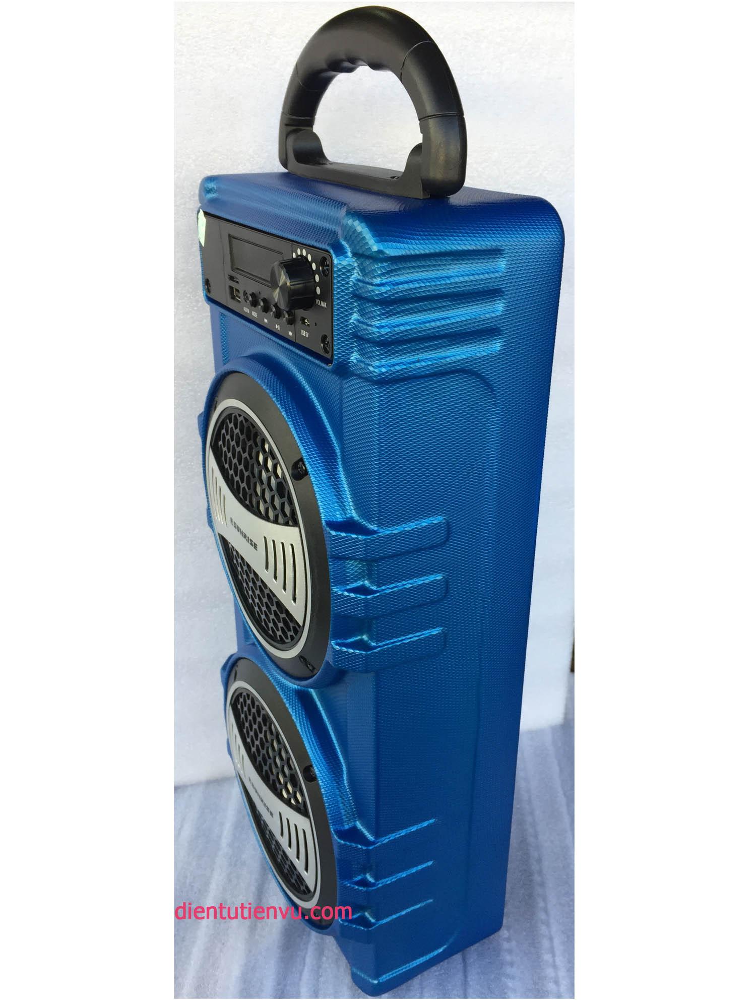 [HCM]Loa Bluetooth đọc thẻ nhớ Sunrise BS21-B (Xanh)