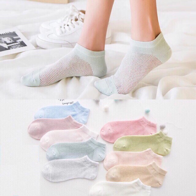 1 đôi tất lưới nữ thông hơi siêu mát