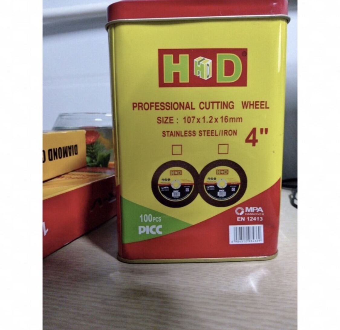 100 VIÊN ĐÁ CẮT HỘP SẮT 100mm