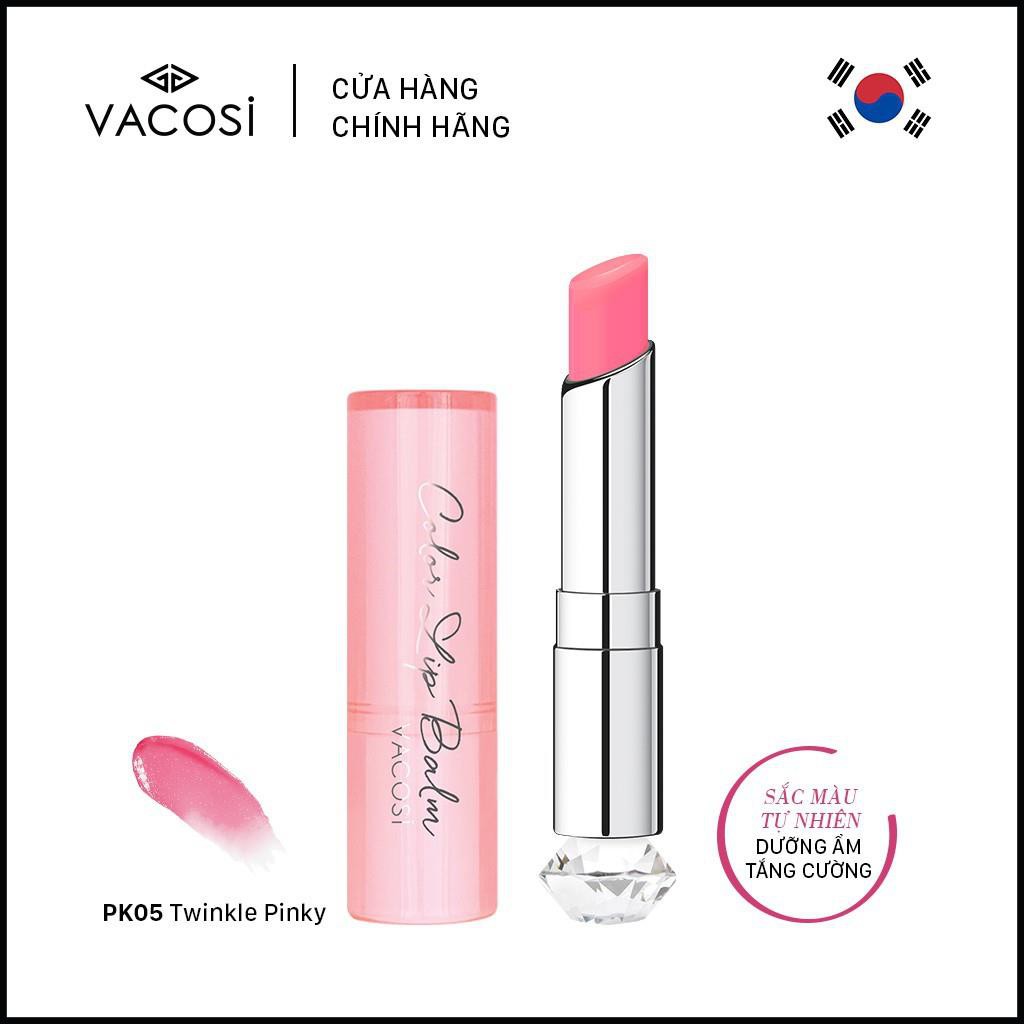 Son dưỡng có màu Vacosi Color Lip Balm PK05 Twinkle Pinky - Hồng nhẹ nhàng
