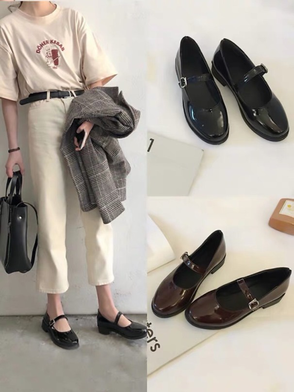 Giaỳ Mary Jane - Giaỳ nữ sinh phong cách Nhật Bản mã 902 giá rẻ