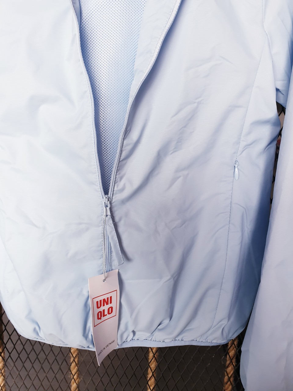 Áo Khoác Gió Uniqlo Màu Xanh