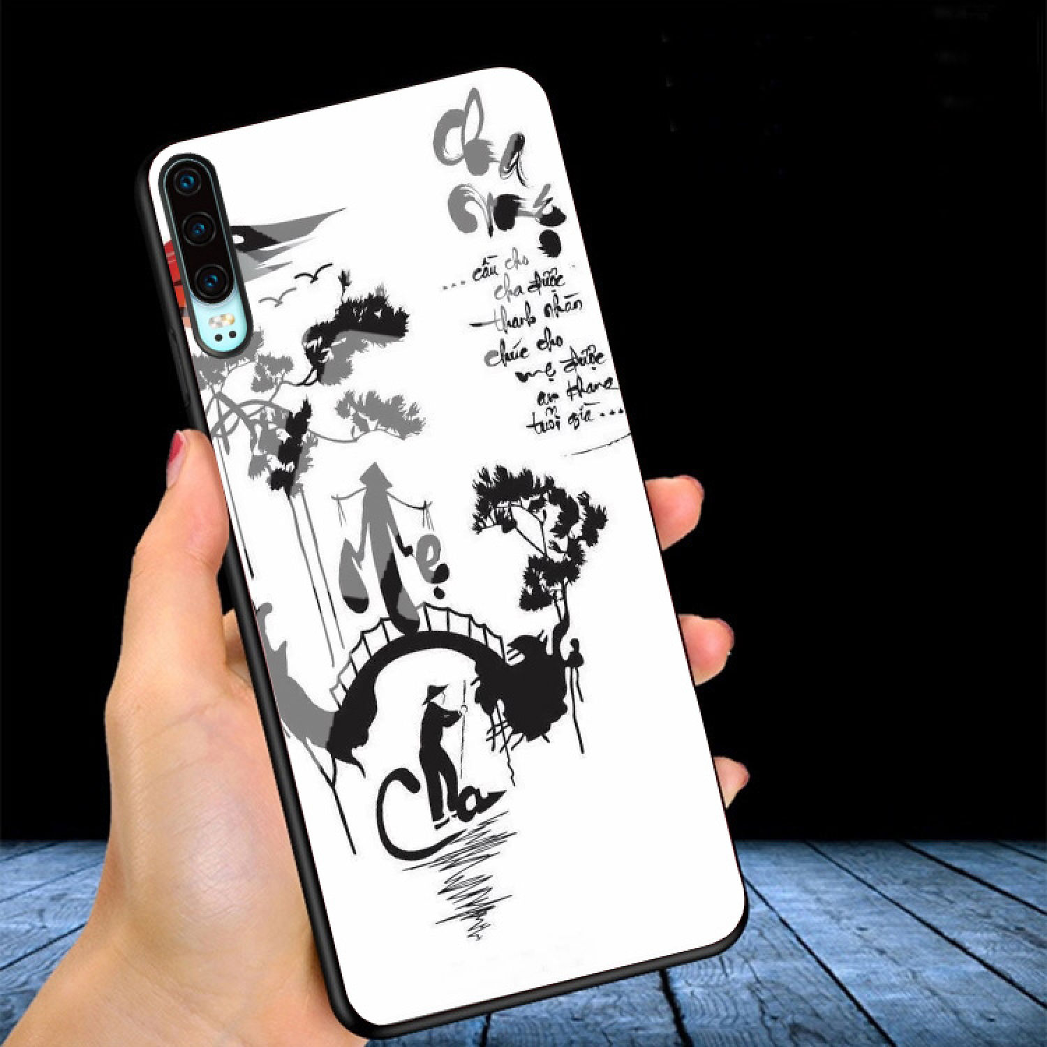 Ốp Lưng HUAWEI P30 mặt kính gương bóng