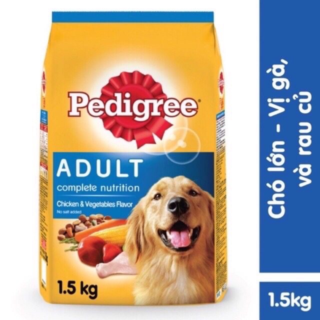 Thức ăn chó lớn pedigree 1.5kg