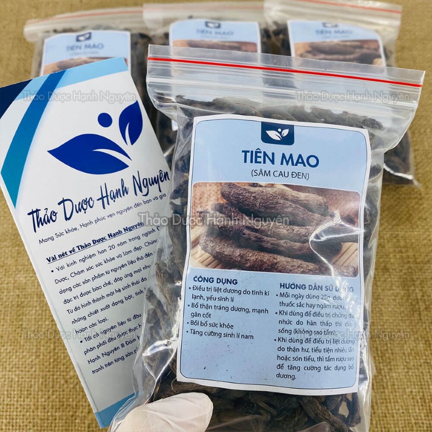 Sâm cau đen 100g, tiên mao, hỗ trợ bổ thận, tráng dương, mạnh gân cốt, tăng cường sinh lý nam