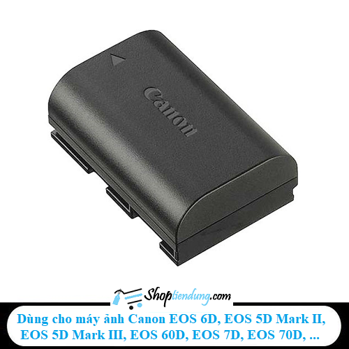 Pin cho máy ảnh Canon EOS 6D, EOS 5D Mark II, EOS 5D Mark III, EOS 60D, EOS 7D, EOS 70D, LP-E6