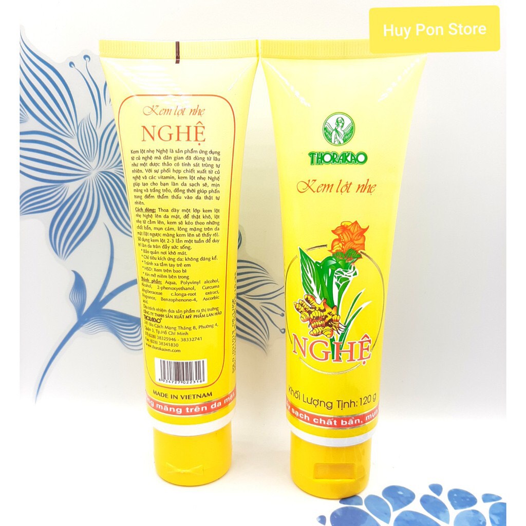 [HCM]Kem lột nhẹ nghệ Thorakao 120g
