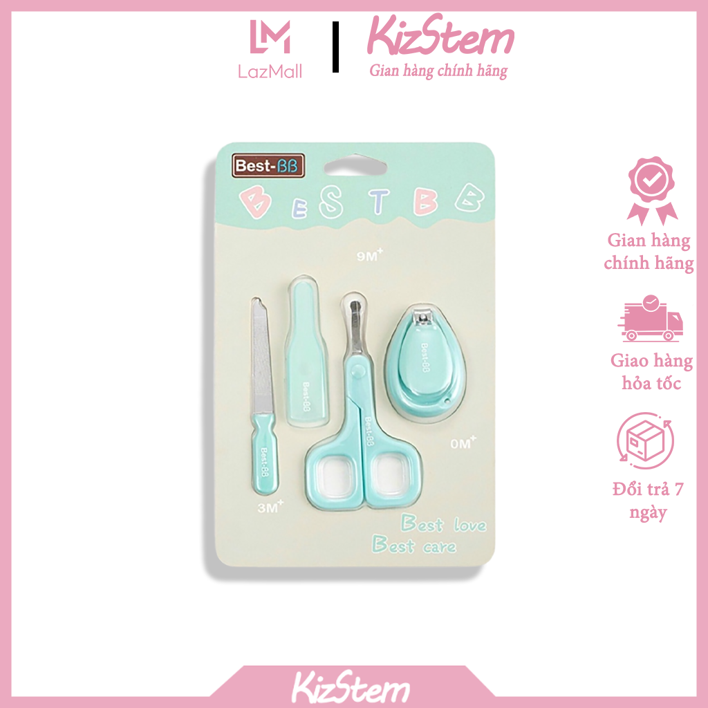Set bấm móng tay silicon chống chảy máu cho bé KizStem