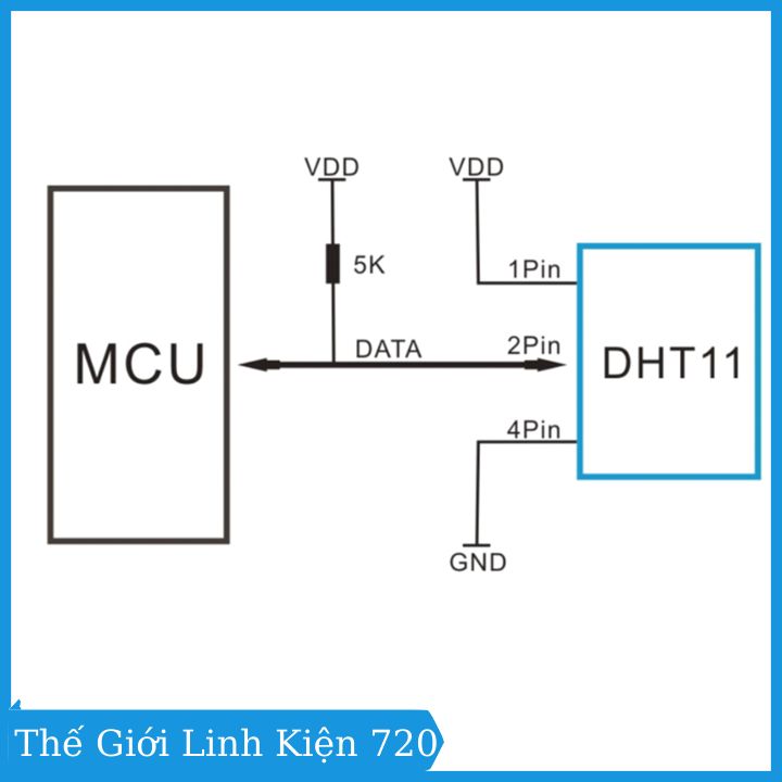 Module cảm biến nhiệt độ, độ ẩm DHT11