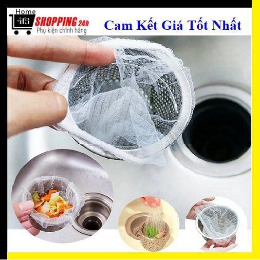 💥Túi lọc rác💥gói 100 chiếc túi lọc rác thông minh cho bồn rửa chén chống tắc nghẽn giúp thoát nước tốt💥