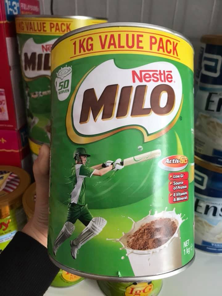 Sữa bột Milo Úc Nestle 1kg